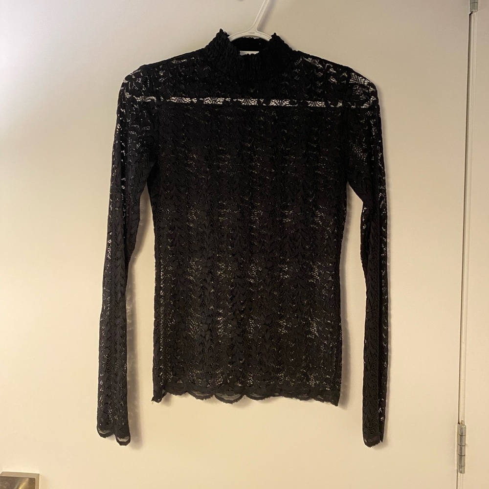 Black lace shirt